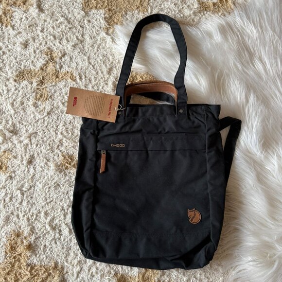 Fjallraven Black and Tan Tote Bag - Picture 2 of 10